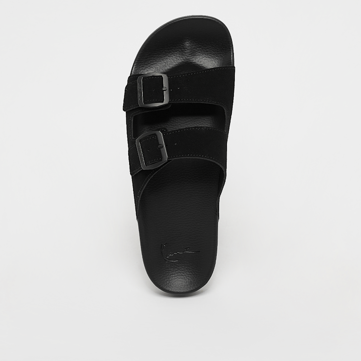 KARL KANI◆レザーサンダル Street Slide PRM [Black] Karl Kani street sliders in black with red buckles | ASOS