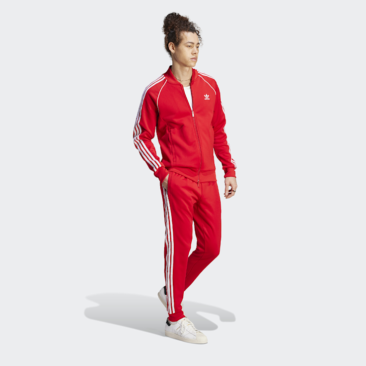 track jacket red adidas superstar tracksuit