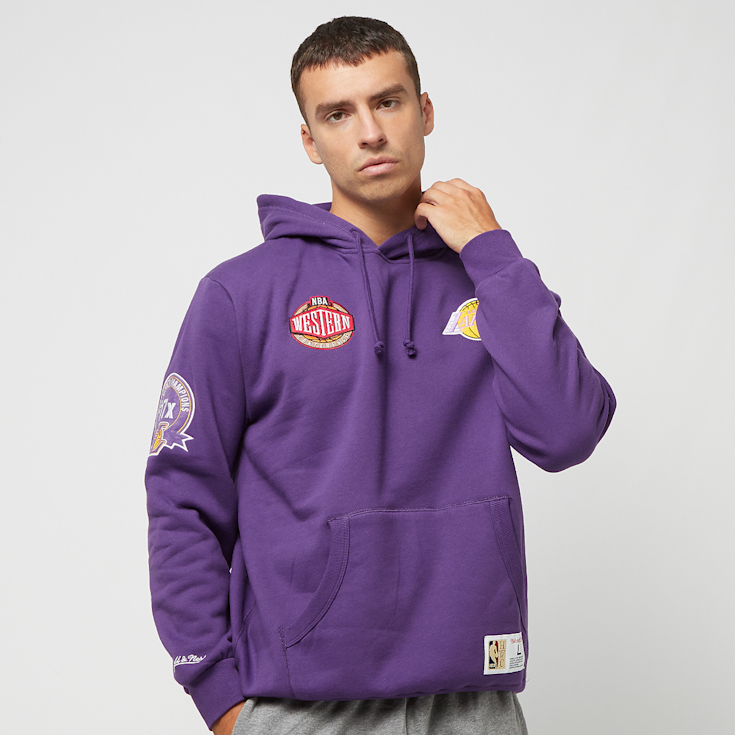Mitchell Ness NBA Los Angeles Lakers Hoodie lila (FPHD4987