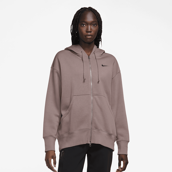 Zip Hoodie Kapuze Sweatjacke Oversize Damen Nike Sportswear