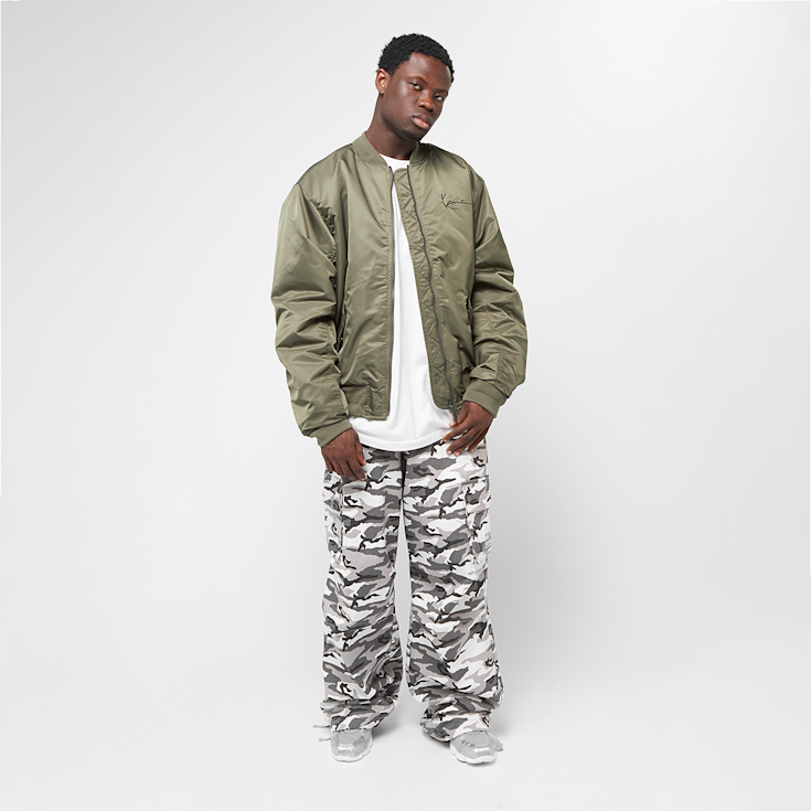 Bomber Jacket Karl Kani Camouflage Jacke Kani Back Embroidery Bomberjacket