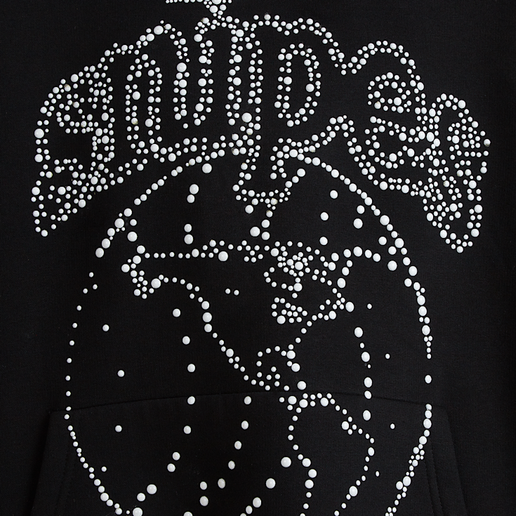 トップス Gadid anoniem BERNY / BLACK size1 SNIPES Globe Studs Oversized Hoodie czarny (SIM243-006-1)