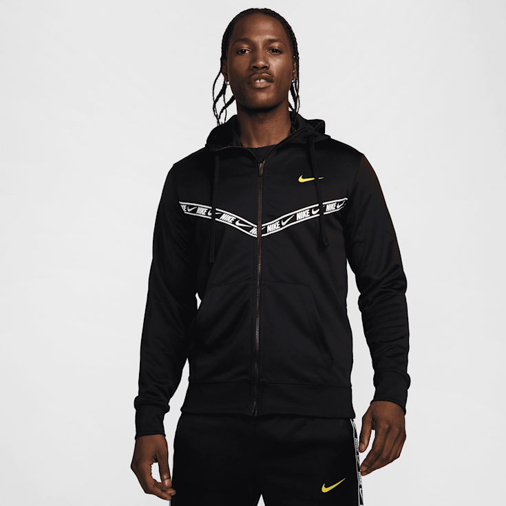 Nike Sportswear Repeat Poly-Knit Full-Zip Hoodie noir (HV3995-010)