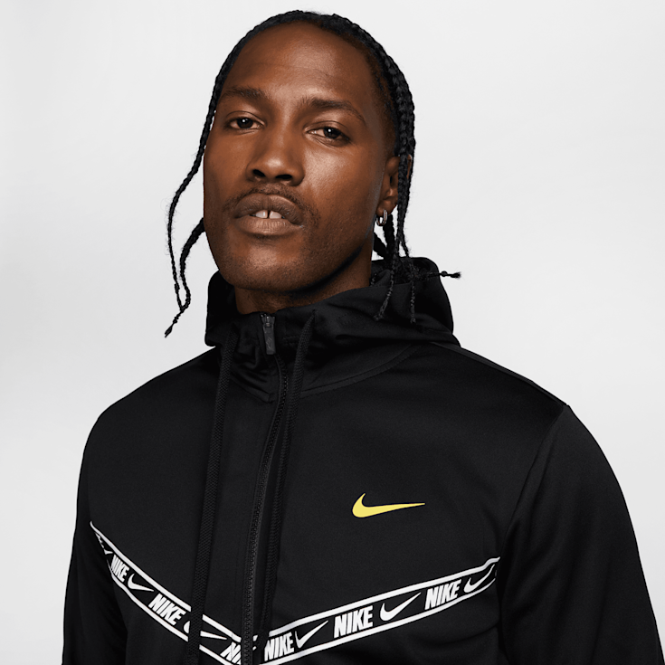 Nike Sportswear Repeat Poly-Knit Full-Zip Hoodie negro (HV3995-010)