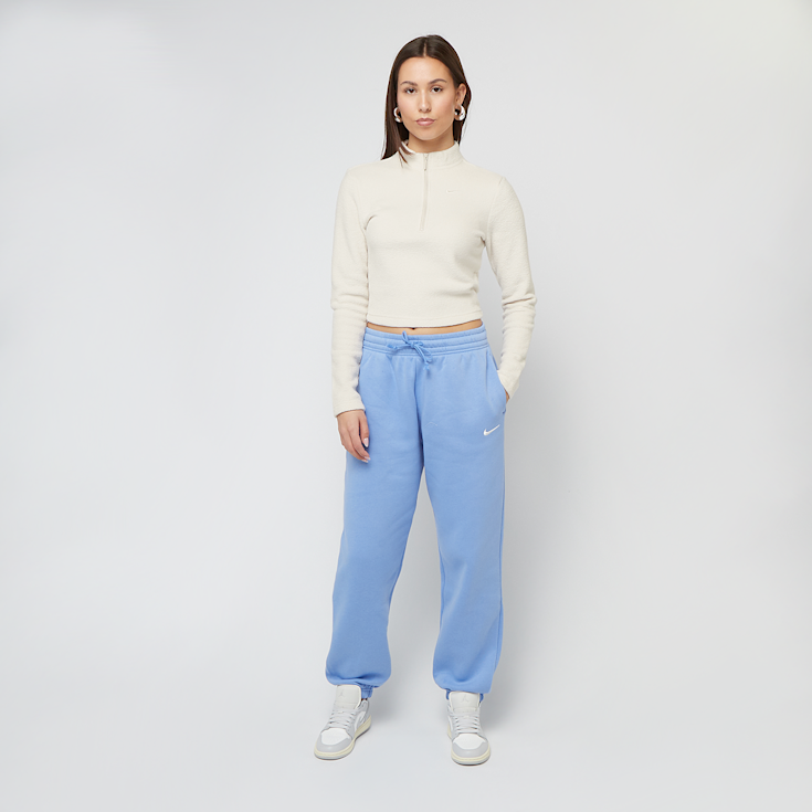 Nike Sportswear Phoenix Plush Half Zip Long Sleeve Top beige