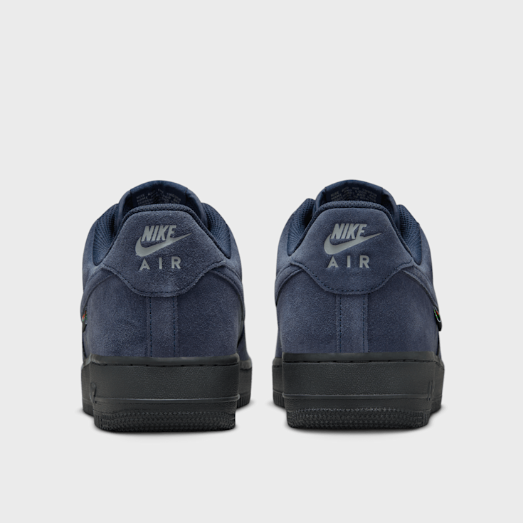 Blue Nike Nike Air Force Blauw Suede Nike Air Force Low Reflective