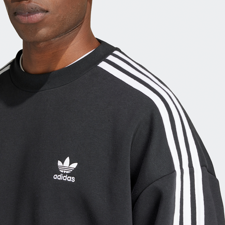 Crew Neck Adidas Pullover Beige Schwarz Adidas Originals Oversized