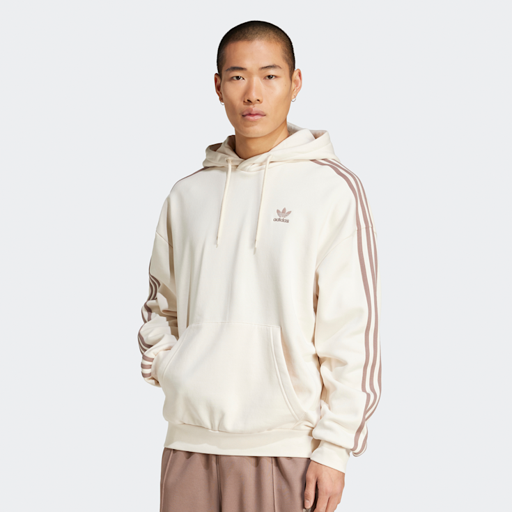Jacket Adidas Pullover Beige Schwarz Adidas Originals Baggy Hoodie