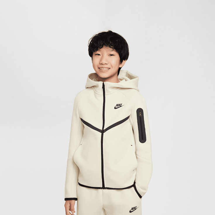 Nike Sportswear Felpa Nike Senza Cappuccio Beige Nike Sportswear
