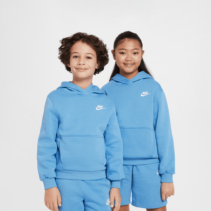 Blue Nike Hoodie Blaue Hoodies Nike Club Fleece Kinder-Sweatshirt