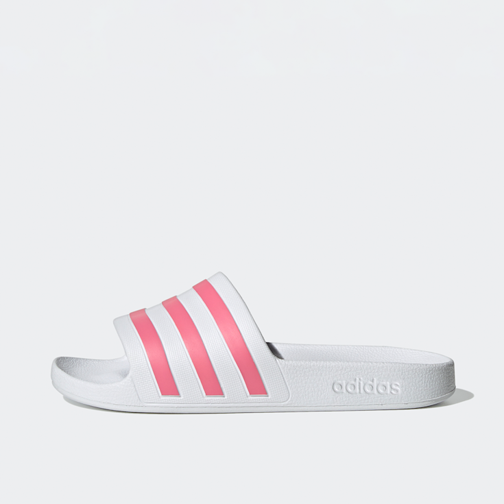 Badelatschen Adiletten Weiss Rosa Adidas Adilette Aqua