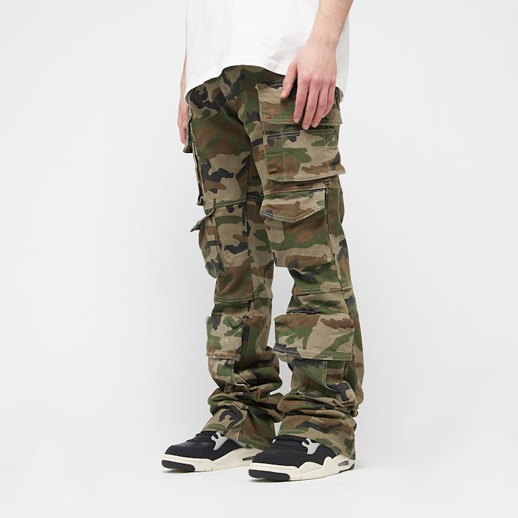 【SATIIIZ】Vine Camo Bermuda Pants Bermuda homme Grande taille 6XL à motif camouflage baggy