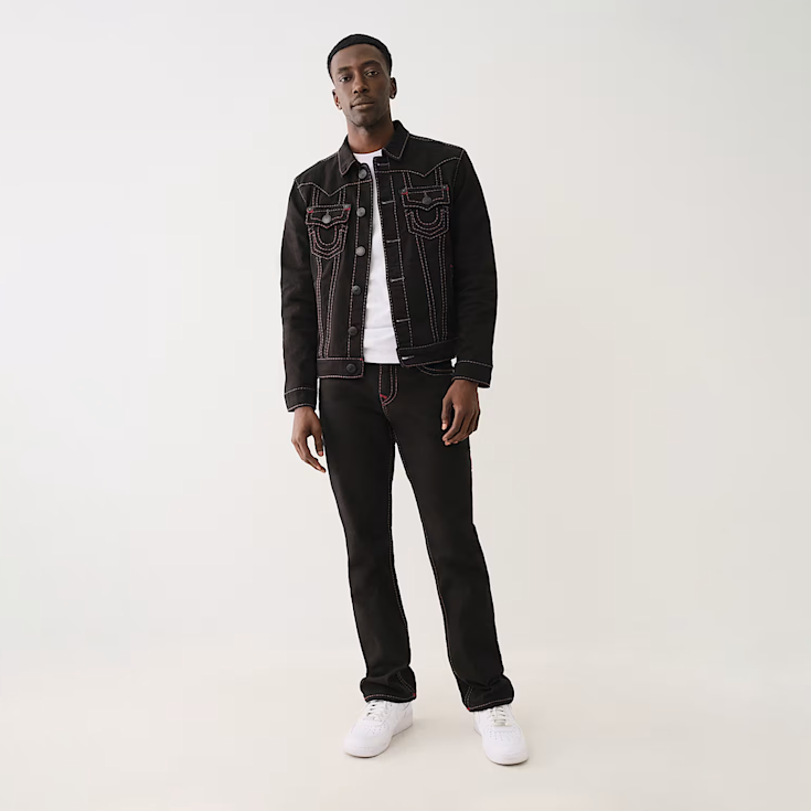 True Religion Jimmy Jacket Pikstitch schwarz (108514-2SB)