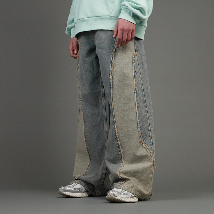 SNIPES S Cube Inside Out Baggy Denim bleu (SIM251-006-1)
