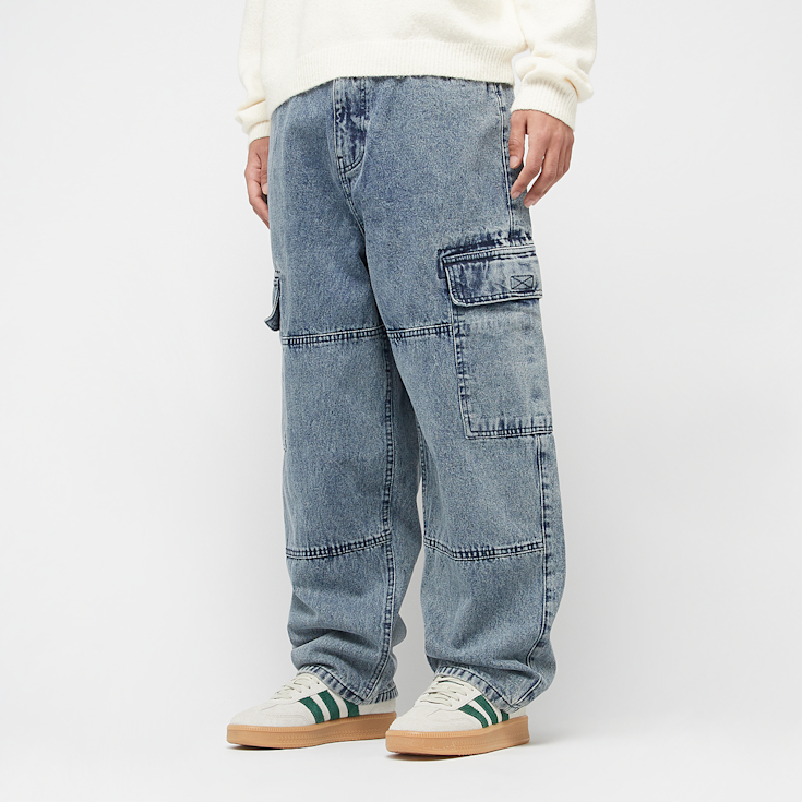Tapered Heavy Ounce Baggy Cargo Jeans - Main Image