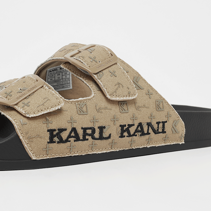 KARL KANI◆メンズ レザーサンダル Street Slide PRM [beige] KARL KANI◇メンズ レザーサンダル Street Slide PRM [beige