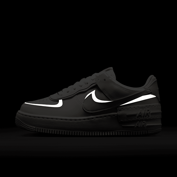 Nike Airforce Air Force One Shadow Schwarz Shadow Nike Af1 Nere E