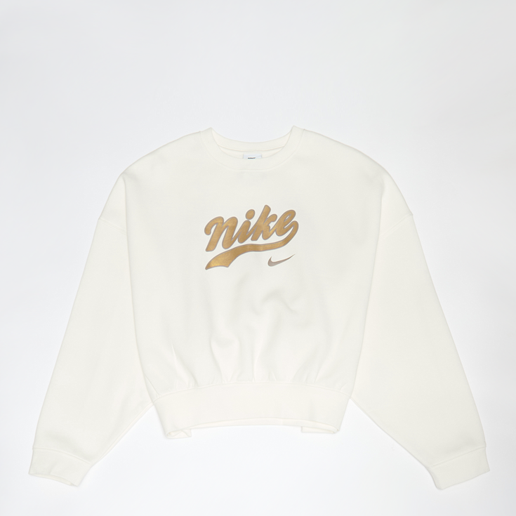 Crew Sweatshirt Nike Damen Pullover Beige Nike Sportswear Trend