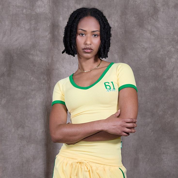 Sprite x SNIPES Rib T-Shirt amarillo (SFW253-001-1)