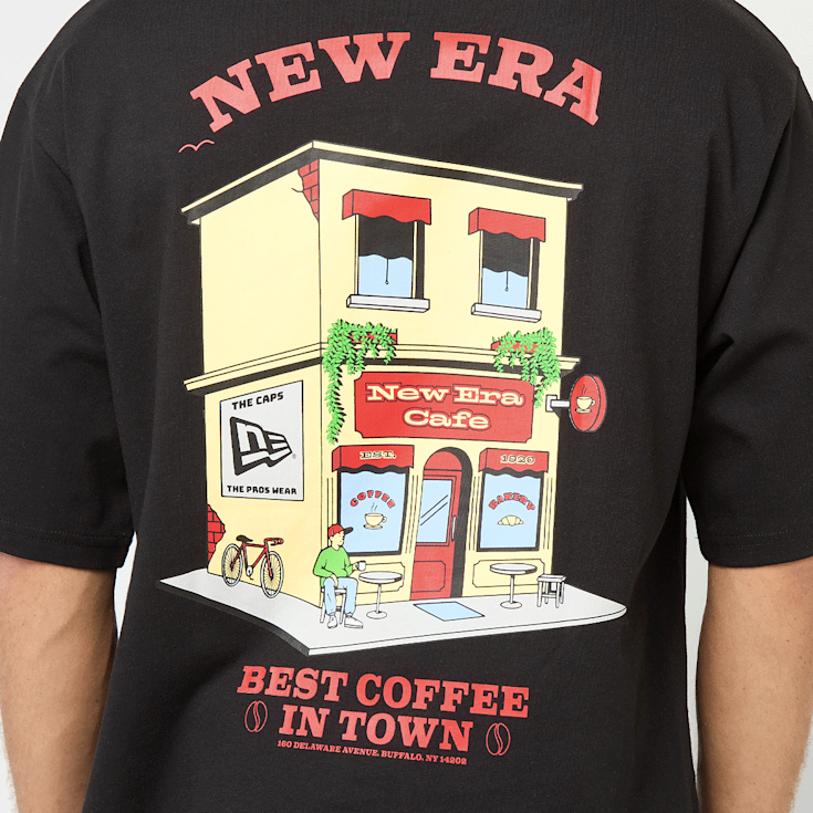 ● NEW ERA ● TECH GRADATION GRAPHIC T-SHIRTS New Era Graffiti Graphic Black Oversized T-Shirt | New Era
