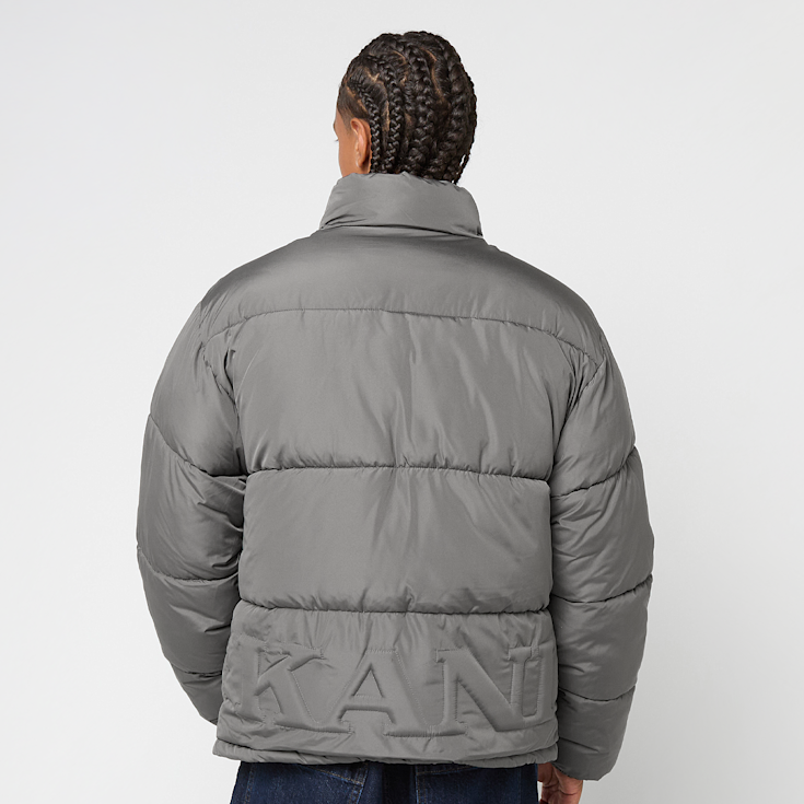 Karl Kani Small Signature Embossed Logo Puffer Jacket grijs (KM253