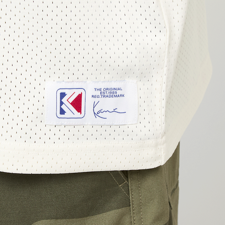 KARL KANI◆カールカナイ Varsity Star Football Jersey [Beige] Karl Kani Varsity Star Football Jersey beige (KM253-027-1)