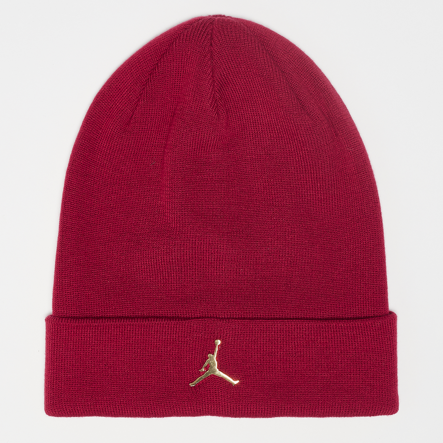 Jordan CUFFED BEANIE METAL JM gym red/metallic gold rot (CW6402