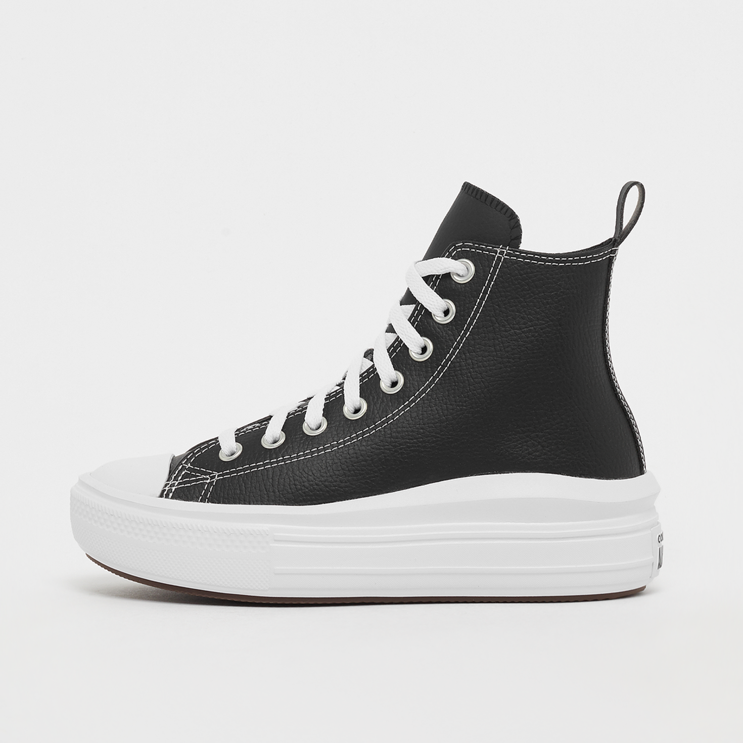 Converse Chuck Taylor All Star Move Platform Leather (GS) zwart