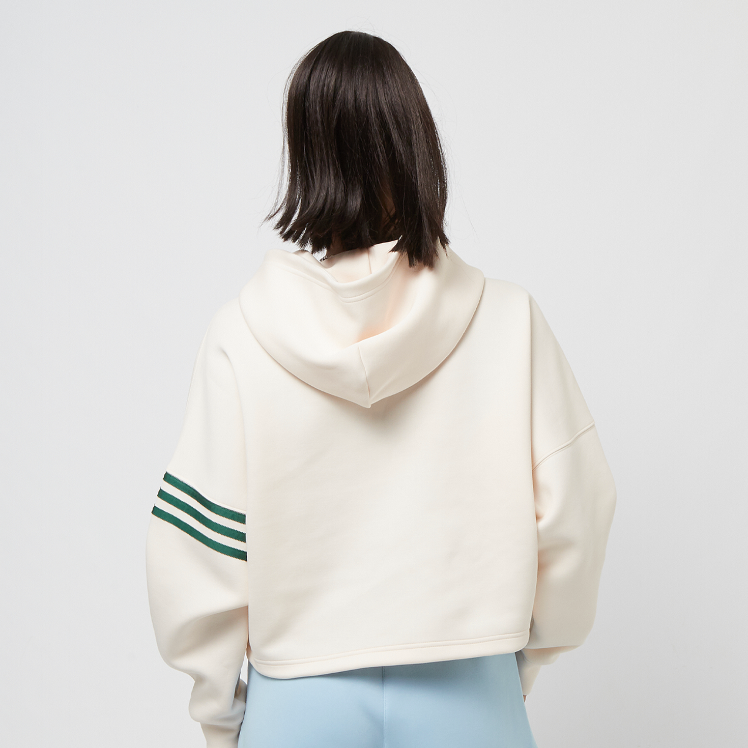 Oversized Hoodie Adicolor White Adidas Crop Sweatshirt Hoodies And