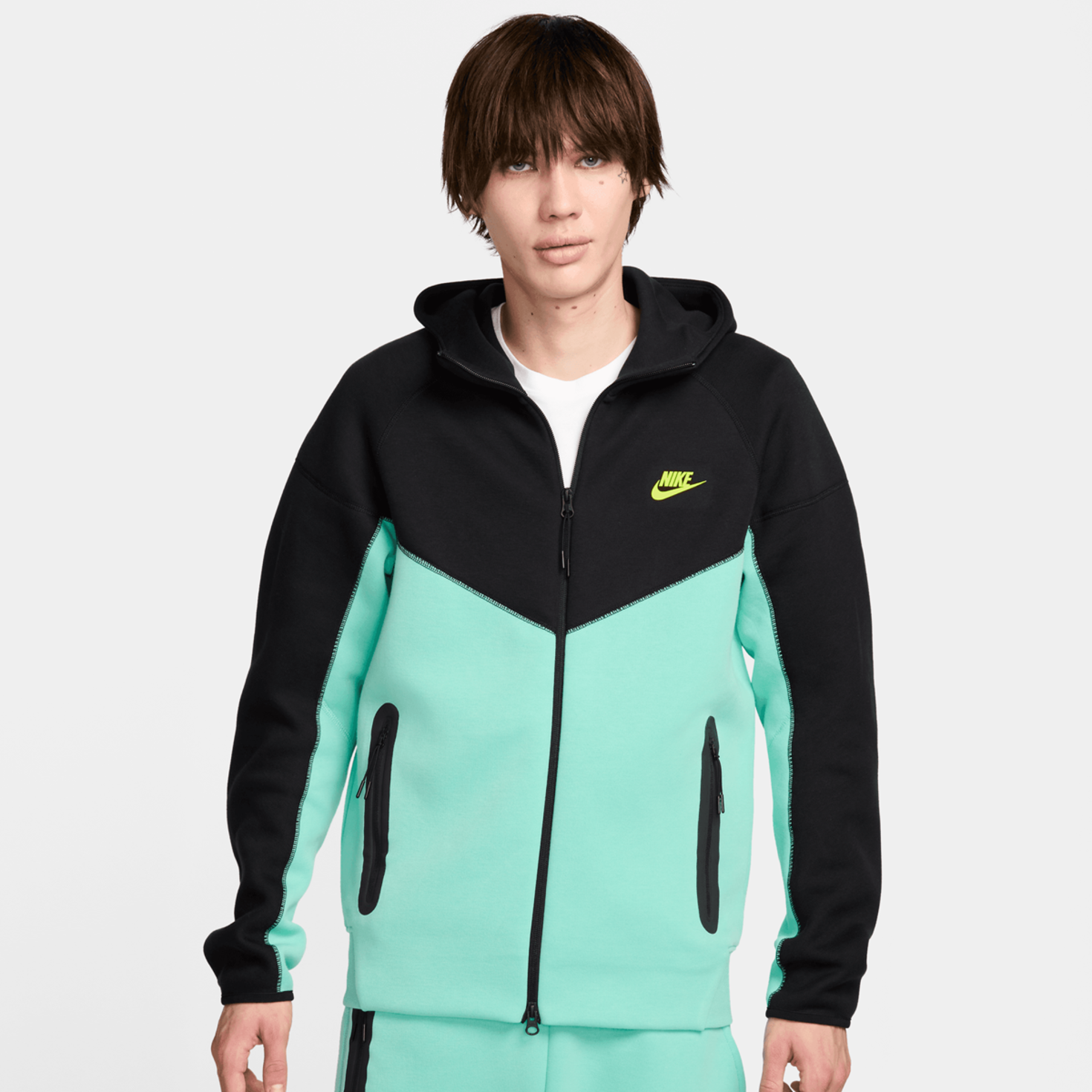 Nike Sportswear Tech Fleece Windrunner Full-Zip Hoodie turchese
