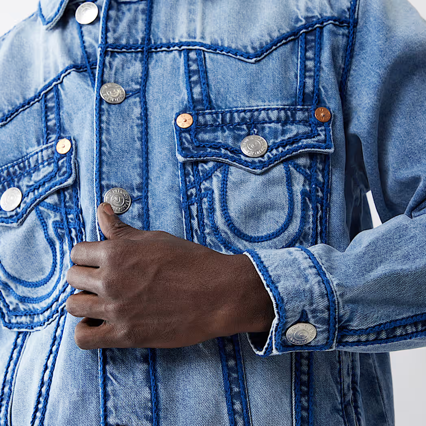 True Religion Rope Stitch Jimmy Jacket blu (109400-IVPL)