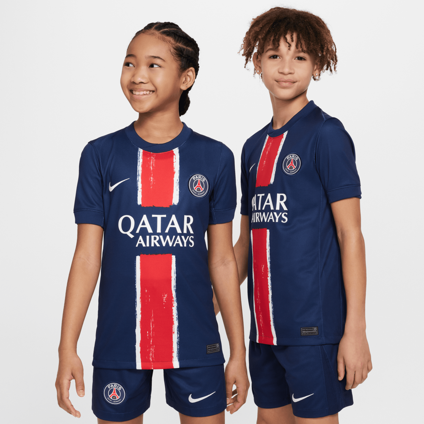 Nike Barcola 29 PSG Nike Kids Home Stadium 2024/25 bleu