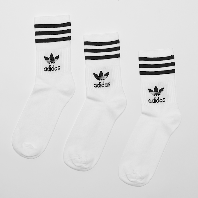 adidas Originals adicolor Crew Sokken (3 Pack) wit 223 1