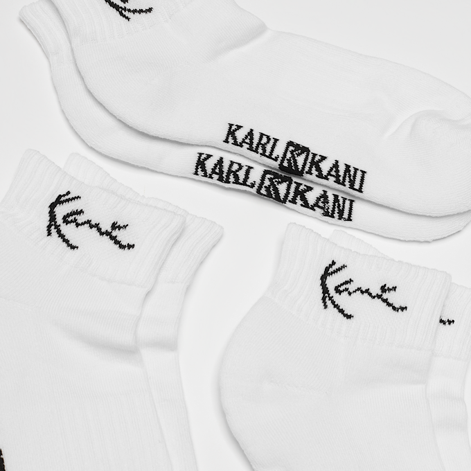 Karl Kani 3 PACK - Signature Ankle Socks weiß 2675 2