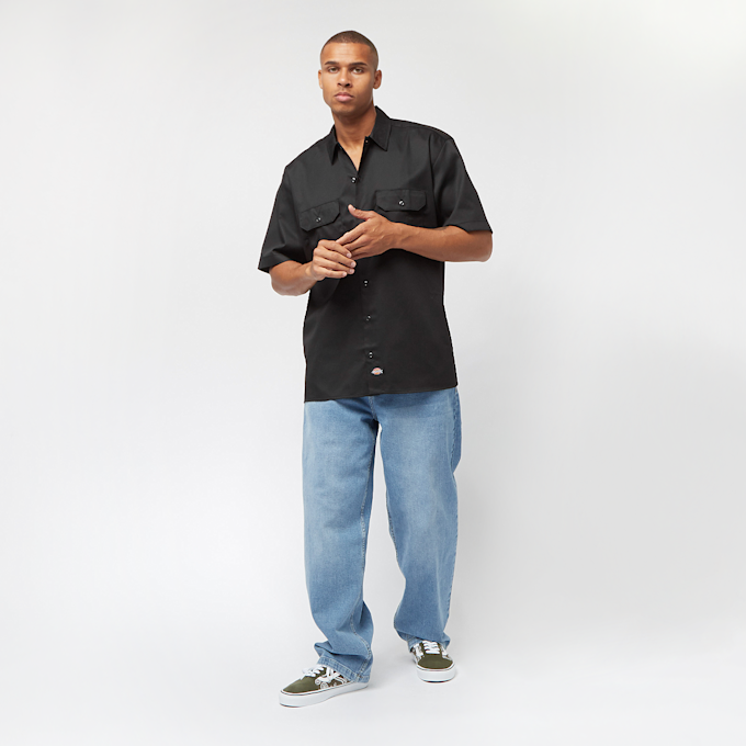 Dickies Work Shirt Short Sleeve Rec preto 3377 5