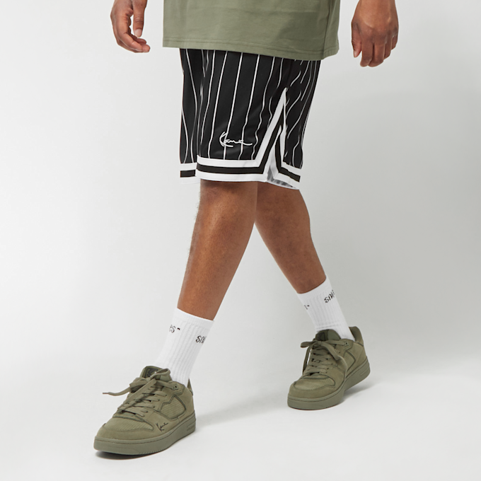 Karl Kani Small Signature Pinstripe Mesh Shorts zwart 9769 1