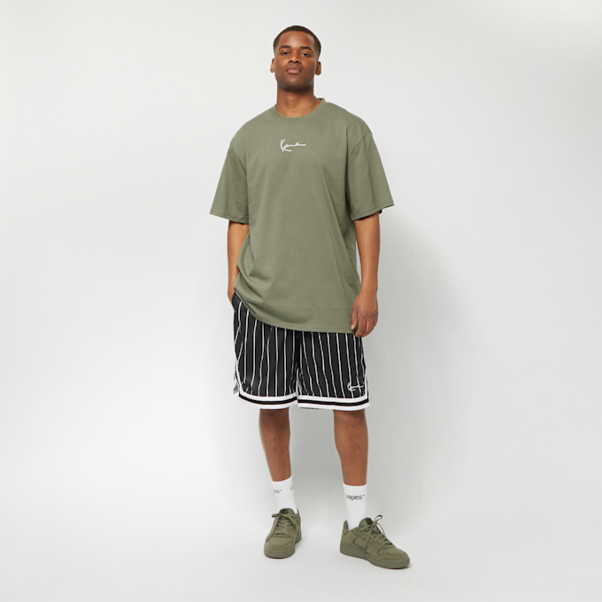 Karl Kani Small Signature Pinstripe Mesh Shorts zwart 9769 4