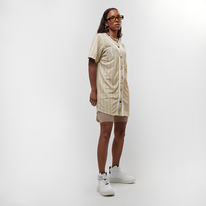 Karl Kani Woven Signature Old English Baseball Dress beige 22746 5