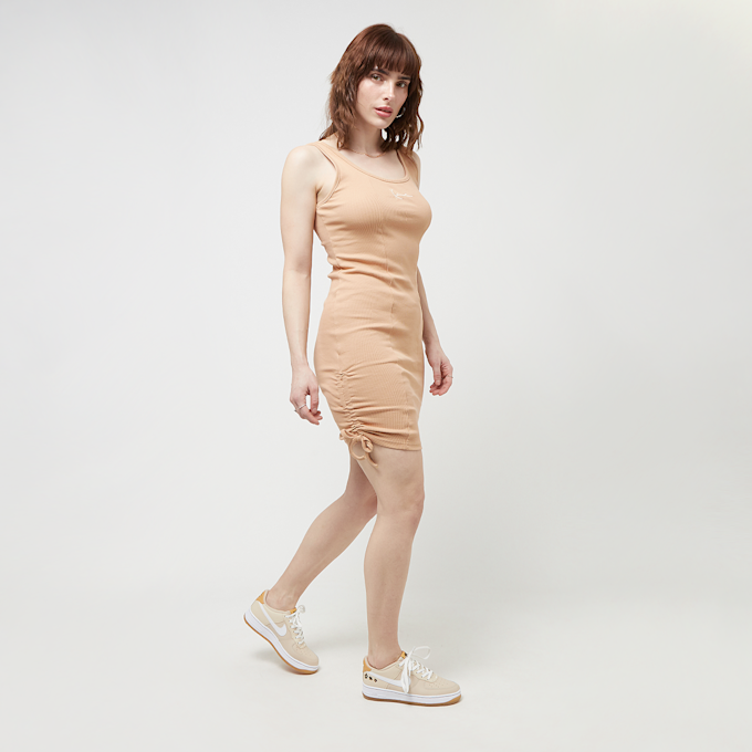 Karl Kani Small Signature Gathering Rib Dress beige 23035 5