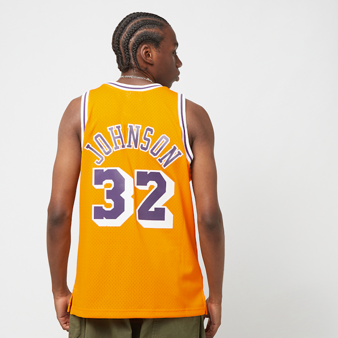 Mitchell & Ness NBA Swingman Jersey Los Angeles Lakers 1984-85 Magic Johnson arancione 24407 2