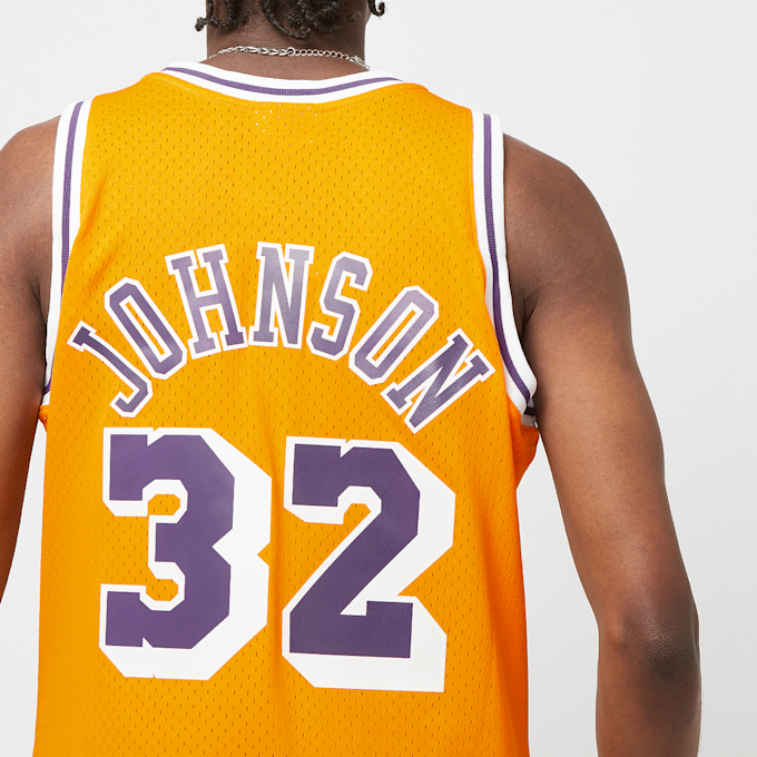Mitchell & Ness NBA Swingman Jersey Los Angeles Lakers 1984-85 Magic Johnson arancione 24407 4