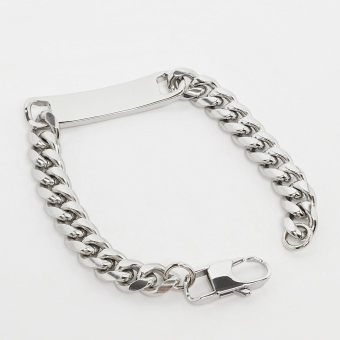 Karl Kani Retro Plate Bracelet srebrna 30885 2