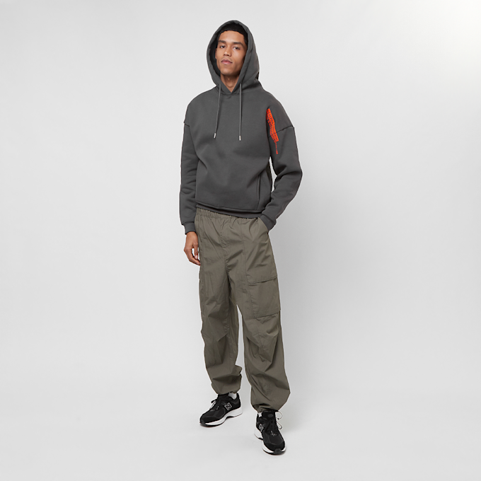 Alpha Industries Flock Logo Hoody grigio 31772 4