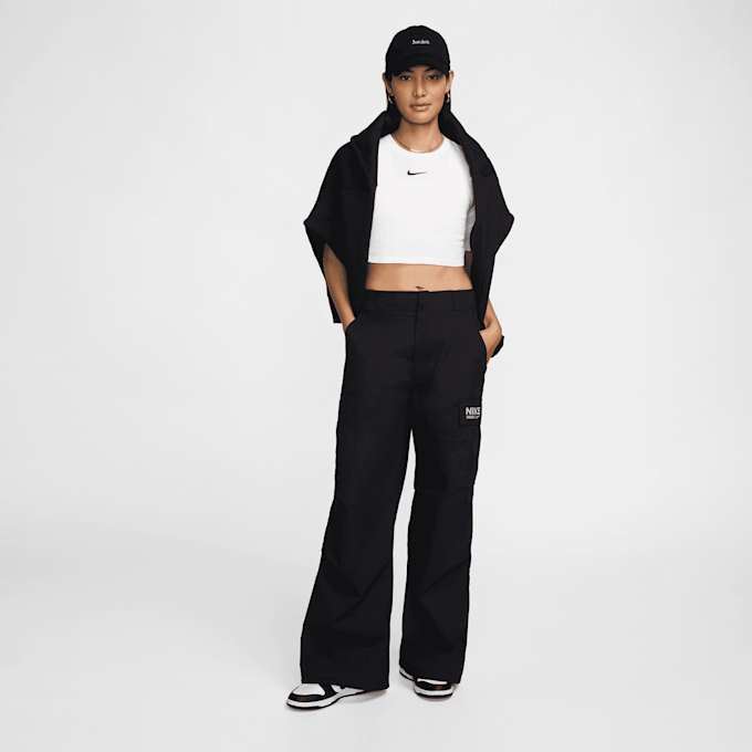 Nike   Sportswear Woven Oversized Pant High Rise schwarz 29509 7