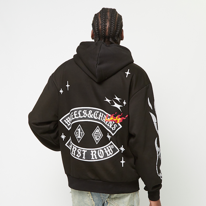 First Row Racing Hoodie W/Rhinestone zwart 29586 2