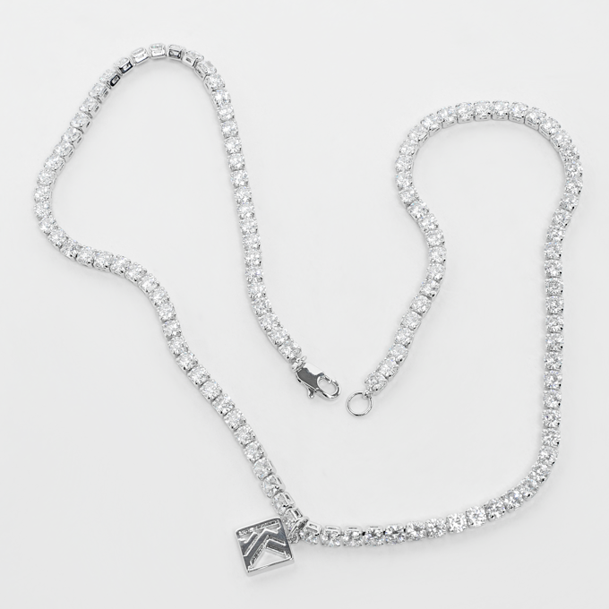 Karl Kani OG01 Diamond Tennis Necklace srebrna 40749 2