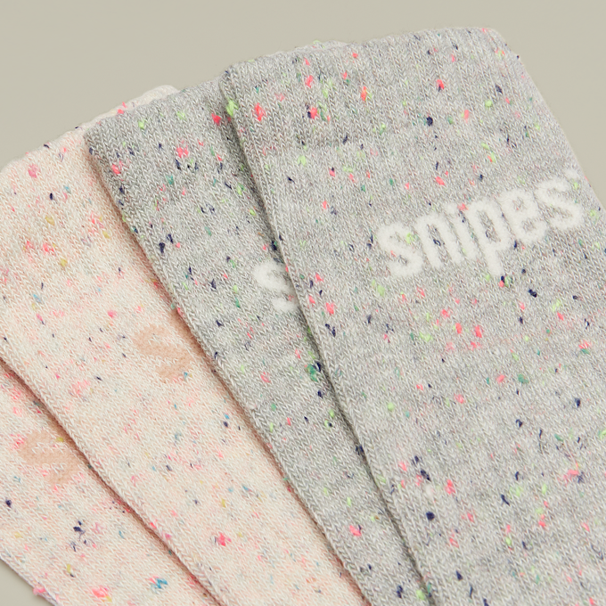 SNIPES 2 PACK - Basic Logo Confetti Crew Socks multicolor 33182 2