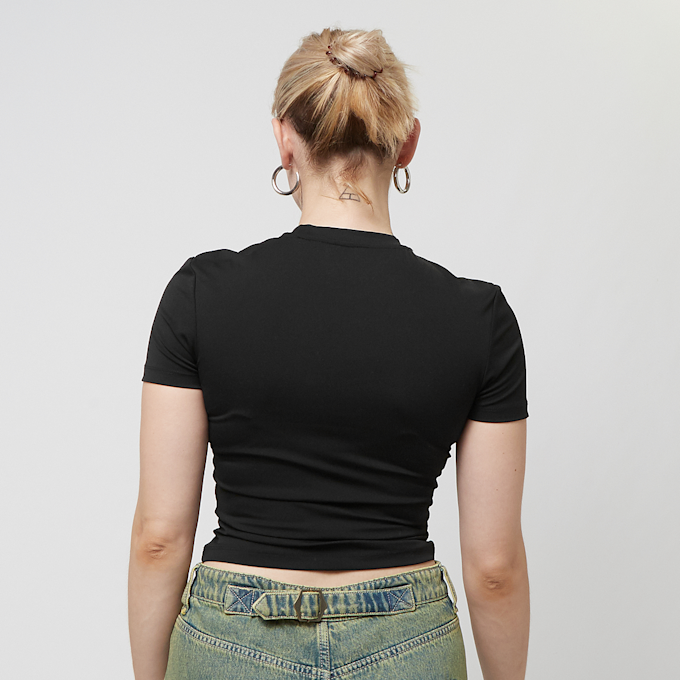 Sixth June Sheathing Short Sleeve Crop Top zwart 33426 2