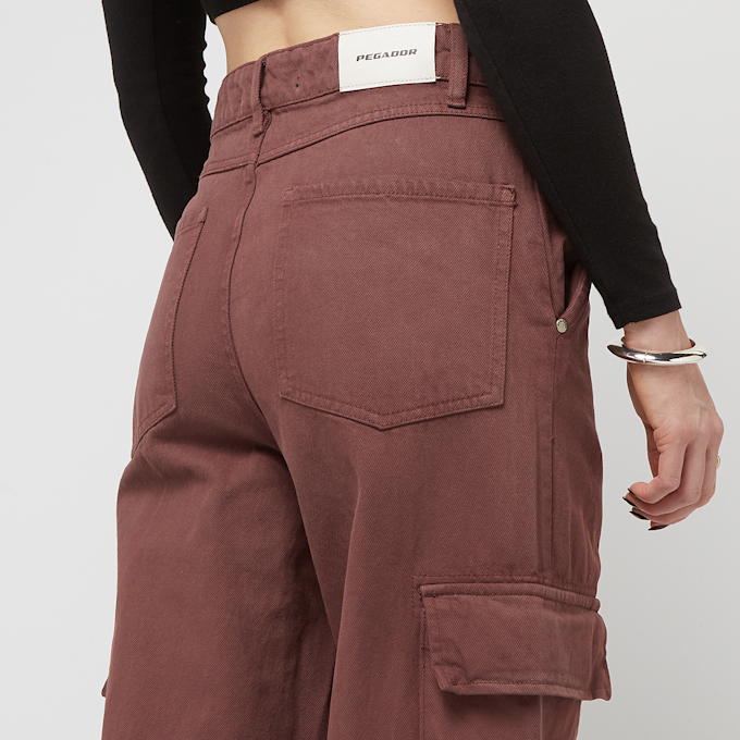Pegador Isa Baggy Cargo Jeans bruin 40385 6