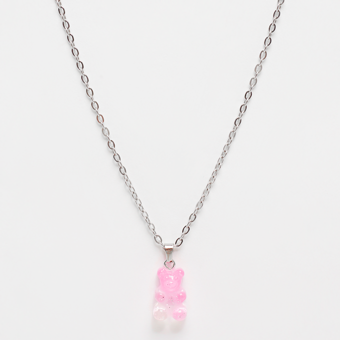 fainz Bear Chain Strawberry Milkshake argent 41411 1